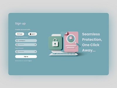 Sign up Page dailyui