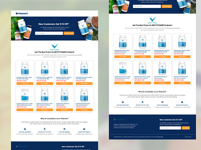 Vitamart - Landing Page Design graphic design landing page ui