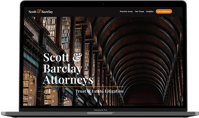 Attorney site with Webflow ui webflow website design