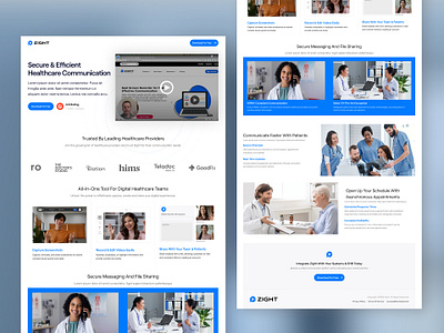 Zight - Landing Page Design graphic design landing page ui