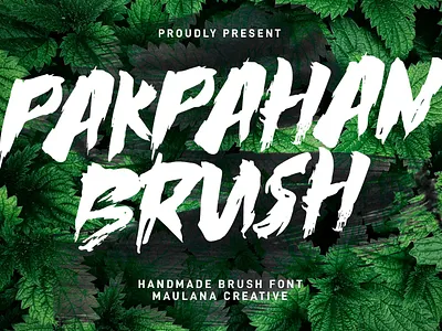 Pakpahan Brush Display Font animation branding font fonts graphic design logo nostalgic