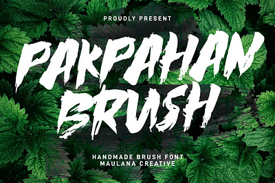 Pakpahan Brush Display Font animation branding font fonts graphic design logo nostalgic