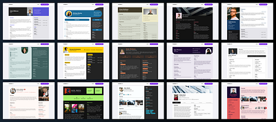 Shook Profile Page Templates agency branding candidate customize design desktop figma high fidelity modern page profile talent template ui visual design