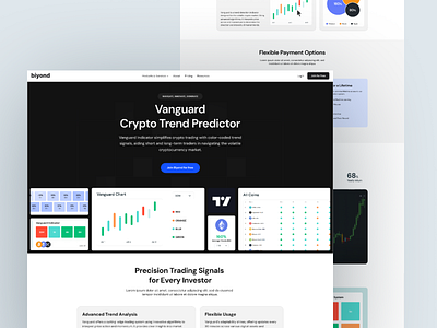 Vanguard Indicator Landing Page Design designinspiration finance ui design ui design uidesigner web design