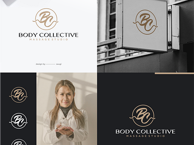 Body Collective Massage Studio branding design font graphic design logo spa esthetics vector vektor