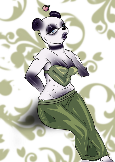 Panda Girl character design design graphic design illustration