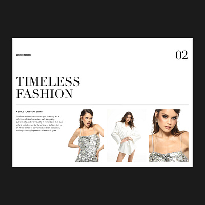 Fashion lookbook fashion brand fashion look book graphic design ui ux web design