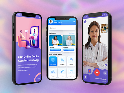 Online Doctor doctore graphic design mobile app online doctore ui web website