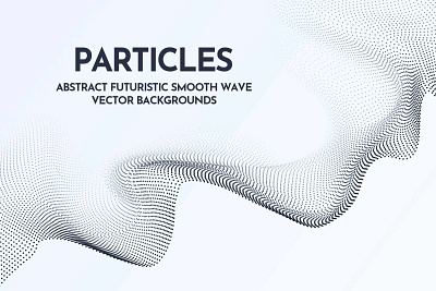 Futuristic Smooth Particles on White Background abstract background backgrounds flow futuristic illustration minimalist particle particles tech tech futuristic technology wallpaper wave white background