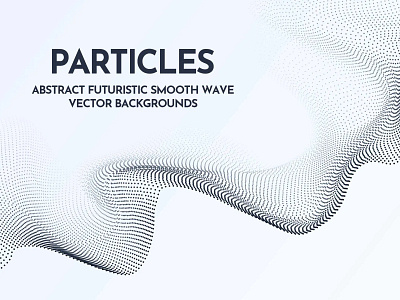 Futuristic Smooth Particles on White Background abstract background backgrounds flow futuristic illustration minimalist particle particles tech tech futuristic technology wallpaper wave white background