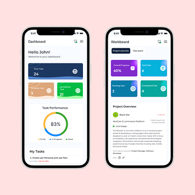 Project Learning App app graphic design ui