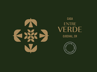 Brand Identity Entre Verde airbnb brand identity branding costa rica identity logo logotype nature real estate