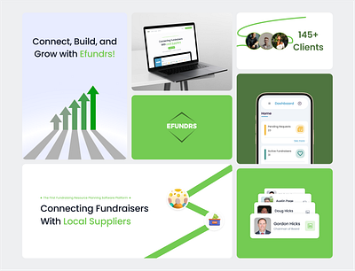 Efundrs - UI UX Branding brand identity branding crowdfunding crowdfunding campaign fundraising icon identity investments investor ios app landing page logo mobile ui transactions typography ui ui ux design ux web design web design branding
