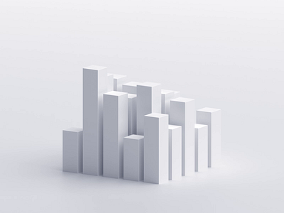 3D graph 3d abstract animation background blender blocks branding chart clean cube design geometric graph loop minimal motion graphics render shape simple white