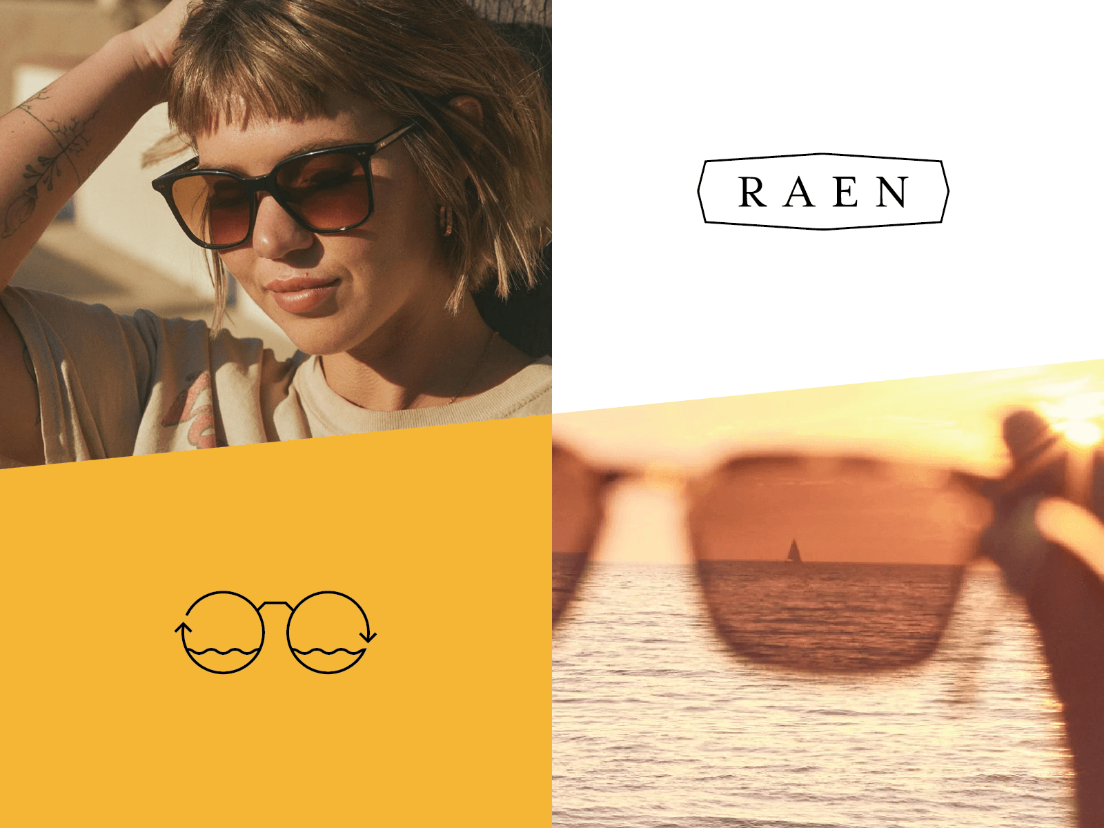 Raen Sunglasses ~ Iconography beach brand icons line logo ocean outdoors sun sunglasses surf waves