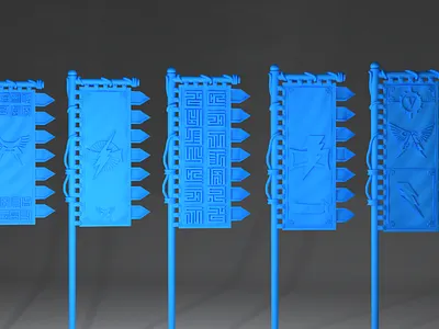 White Scars bike banners 3d 3d art 3d model 3d printing 3d sculpting blender design illustration ui warhammer