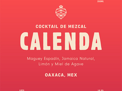 Calenda Mezcal Cocktail branding graphic design logo