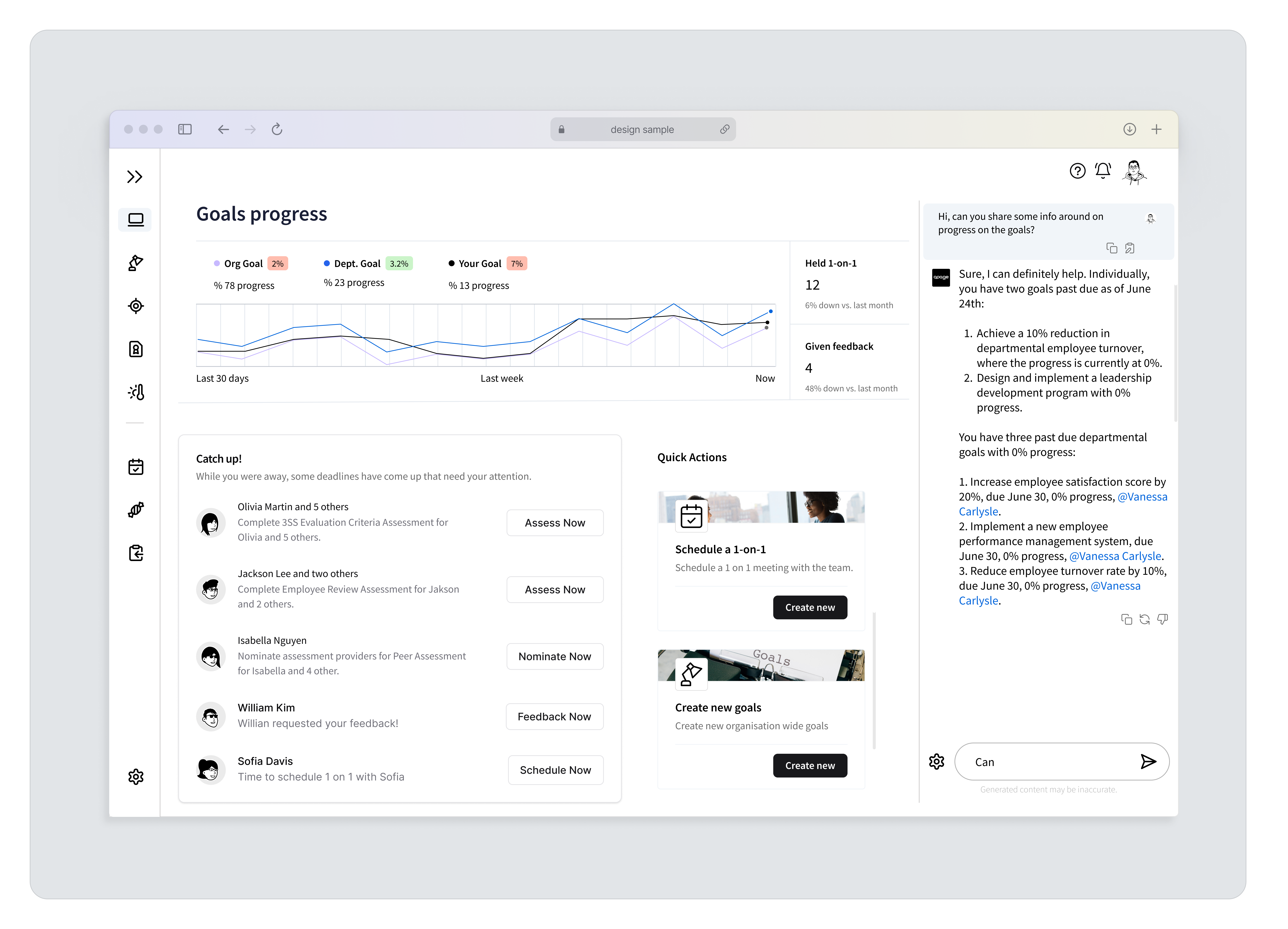Analytical Main Dashboard screen main dashboard performance management saas
