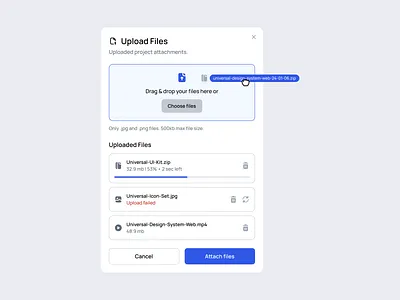 Upload Files 123done clean design system figma files minimalism ui ui kit upload upload files