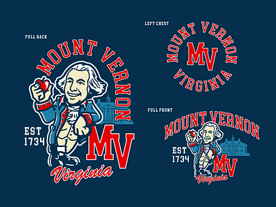 Mount Vernon Apparel Graphics WIP branding design graphic design illustration lettering logo typography vector