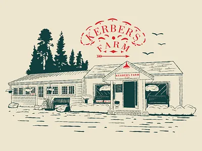 Keber's Farm Tee Design branding design graphic design illustration lettering logo typography ui ux vector
