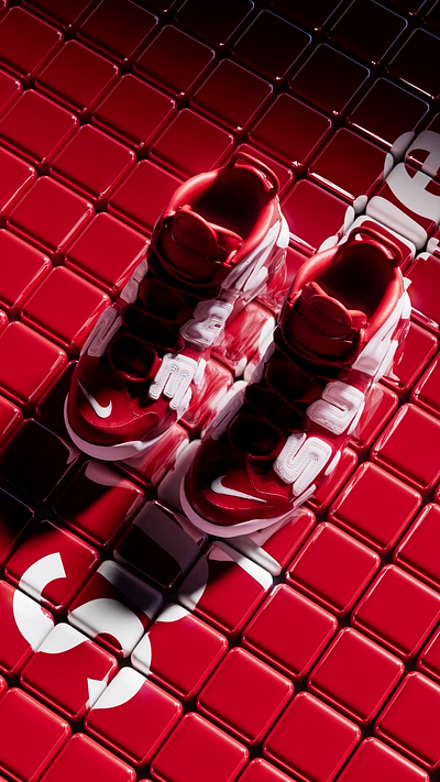 NIKE SUPREME PIPPEN 3d 3dart animation art direction baloon cinema4d contemporary creative direction fashion inspiration motion graphics nike supreme visual