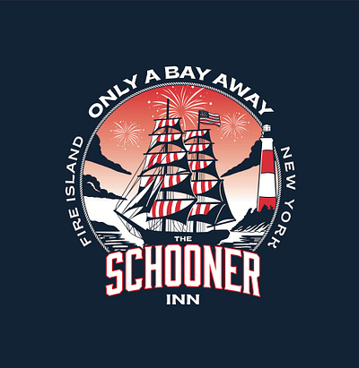 Schooner Inn Tee Design branding design graphic design illustration lettering logo typography ux vector