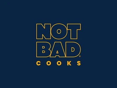 Not Bad Cooks - III badge branding logo not bad cooks type