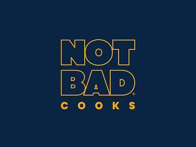 Not Bad Cooks - III badge branding logo not bad cooks type