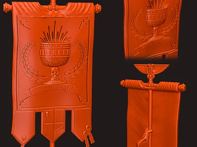Soul Drinkers chapter parts 3d 3d art 3d model 3d printing 3d sculpting blender design illustration ui warhammer