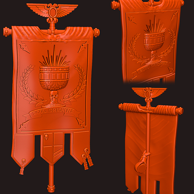 Soul Drinkers chapter parts 3d 3d art 3d model 3d printing 3d sculpting blender design illustration ui warhammer