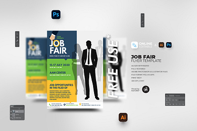 Job Fair Flyer Template aam360 aam3sixty branding career fair career fair flyer career fair poster flyer template free flyer hiring right now job announcement job available flyer template job fair job fair event job fair flyer job fest job posting template online job fair recruitment announcement we are hiring were hiring now