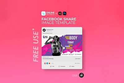 Fitness Ad Template aam360 aam3sixty body building boxing branding concept dance design fitness fitness ad template gym gym ad health health ad martial arts sport sports social media design training workout yoga ad template