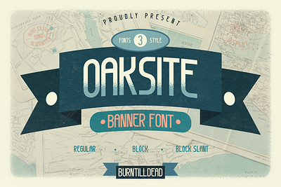 Oaksite banner banner font clean font design font style modern poster sans serif typeface design