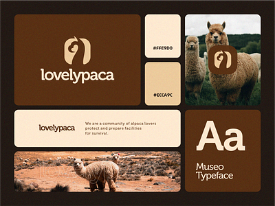 LovelyPaca alpaca app branding combination community design dualmeaning graphic design illustration logo logodesign love negativespace paca visualbranding