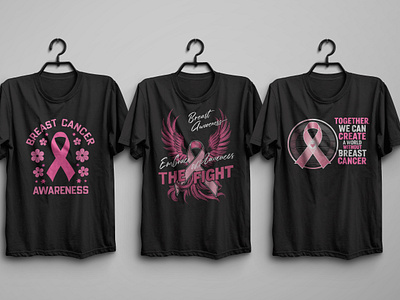 Breast Cancer Awareness T-shirt Design apparel awareness breast cancer breast cancer awareness breastcancerawareness cancer fighters cancersupport graphic design minimal pink pink t shirt t shirt trendy tshirt design typography