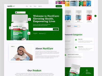 Nuvicare - Home Page Concept barkahlabs clean doctor figma health healthcare home page landing page medicine medidal web web design website website design