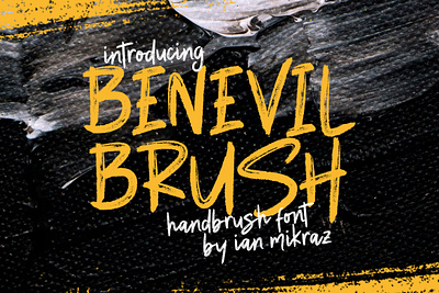 Benevil Brush - Handbrush Font font