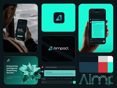 AImpact - SAAS Branding animation branding branding ideas branding identity graphic design green green logo logo logo branding logo design logo motion logotype modern motion graphics saas saas logo simple logo startup vektora visual branding