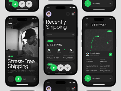 Delivr - Logistic Mobile App app app design cargo courier delivery delivery app delivery tracking logistics logistics mobile logistics mobile app mobile app mobile design package delivery package tracking shipment shipping tracking transport transportation