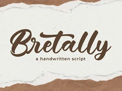 Bretally - A Handwritten Font handmade