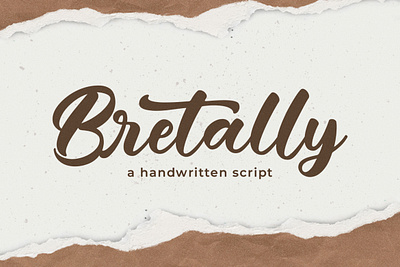 Bretally - A Handwritten Font handmade