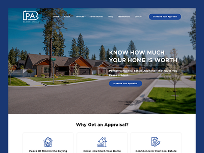 PA Real Estate & Appraisals // Web Design appraisal home home inspection house property real estate web design