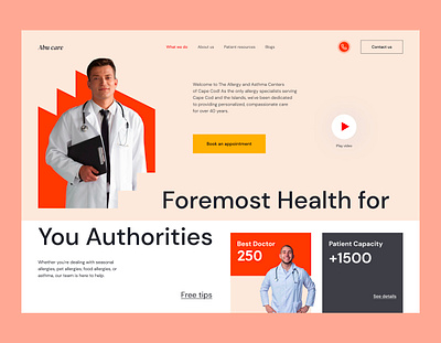 Health Care Website best doctor booking app booking doctor clean clinic website halal health app hero section medical app medical care medical landing page medical service medicine minimal uiux web app