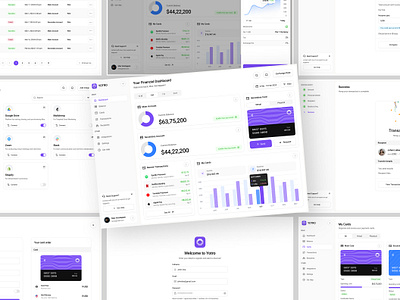 YOTRO - Fintech Dashboard UI Kit buy card convert converter currency finance fintech money product design sell statistic stats transaction transfer
