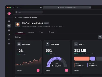 NuFest - Web app cloud dashboard deploy design paas platform saas server ui uidesign ux uxdesign uxerflow web web app web design website website design