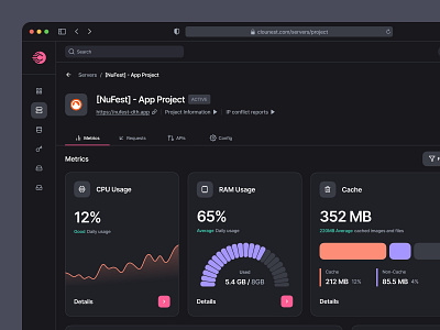 NuFest - Web app cloud dashboard deploy design paas platform saas server ui uidesign ux uxdesign uxerflow web web app web design website website design