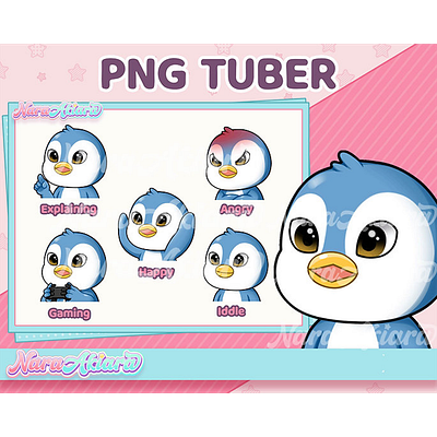 Perfect Penguins High-Quality PNG Tuber Assets naraatari
