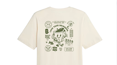 Beautiful Day 2024, San Jose City Service Day cartoon church design illustration shirt design vintage