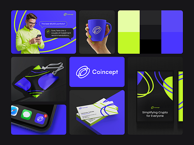 Coincept - Branding/Corporate Identity blockchain blockchain branding branding corporate design corporate identity crypto dapp defi identity design web3 web3 branding